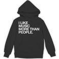 I Like Music More Than People Introvert Musician Unisex Hoodie
