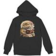 Nerdy Bearded Dragon Glasses Book Reading Unisex Hoodie