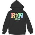 Nurse Graduation Shirt RN Est 2018 Rainbow Tshirt Unisex Hoodie