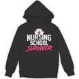 Nursing School Survivor Shirt Graduation Party Tee Unisex Hoodie
