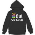 Peace Out 5th Grade Tie Dye Graduation Class Of 2026 Unisex Hoodie