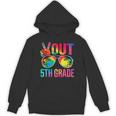 Peace Out 5th Grade Tie Dye Graduation Last Day Of School Unisex Hoodie