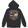 Please Be Patient I'm From The 1900s Retro Pixel Horse Wagon Unisex Hoodie