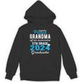 Proud Grandma Of 5th Grade Graduate 2024 Family Graduation Unisex Hoodie