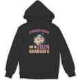 Proud Mom Of a 2024 Graduate Floral Flower Family Graduation Unisex Hoodie