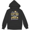Proud Step Dad Of Two 2024 Graduate Class 2024 Graduation Unisex Hoodie