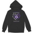 Purple In Memory Of My Dad Pancreatic Cancer Awareness Unisex Hoodie