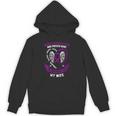 Purple In Memory Of Wife Pancreatic Cancer Awareness Unisex Hoodie