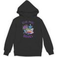 Read More Books Floral Book Reader Art Reading Lover Quote Unisex Hoodie
