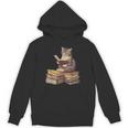 Reading Cat Book Lover Unisex Hoodie