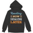 Reading Now Minimal Socializing Introvert Vintage Unisex Hoodie Reading Now Minimal Socializing Introvert Vintage Unisex Hoodie
