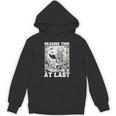 Reading Time At Last Book Lover Introvert Skeleton Reading Unisex Hoodie
