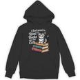 Retro I Just Want To Read Books And Pet Cats Cat For Men Women Kids Unisex Hoodie
