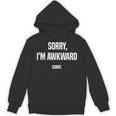 Retro Sorry I'm Awkward Sorry Introvert Awkward Unisex Hoodie