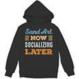 Sand Art Now Minimal Socializing Introvert Vintage Unisex Hoodie