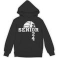 Senior Class Of 2024 Volleyball Seniors School Graduation Unisex Hoodie
