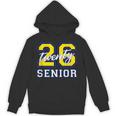 Senior Class 2026 Graduation Yellow Blue Letters Unisex Hoodie