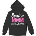 Senior Mom Class Of 2026 Pink Coquette Bow Graduation Unisex Hoodie