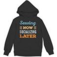 Sewing Now Minimal Socializing Introvert Vintage Unisex Hoodie Sewing Now Minimal Socializing Introvert Vintage Unisex Hoodie