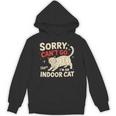 Sorry I Can't Go I'm An Indoor Cat Introvert Cat Owner Unisex Hoodie