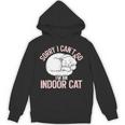 Sorry I Can't Go I'm An Indoor Cat Lazy Humor Introvert Cat Unisex Hoodie Sorry I Can't Go I'm An Indoor Cat Lazy Humor Introvert Cat Unisex Hoodie