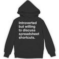 Spreadsheet Nerd Introverted Accountant Unisex Hoodie