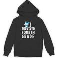 I Survived Fourth Grade Graduation Kids Owl Grad Unisex Hoodie