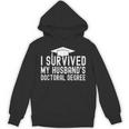 I Survived My Husband's Doctoral Degree Graduation Husband Unisex Hoodie