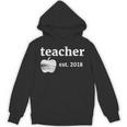 Teacher Est 2018 Vintage Graduation Unisex Hoodie