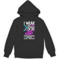 Teal & Purple In Memory Of My Aunt Suicide Prevention Unisex Hoodie