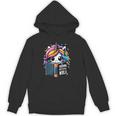 Unicorn Reading Book Reader Introvert Book Lover Humor Unisex Hoodie