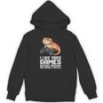 I Like Video Games Bearded Dragon Gamer Introvert Mood Unisex Hoodie