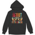Vintage Peace Out 5th Grade Graduation Last Day Of School Unisex Hoodie