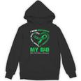 I Wear Kelly Green In My Memory Of My Dad Bile Duct Cancer Unisex Hoodie