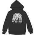 I Wear In Memory Of Dad Lung Cancer Awareness Ribbon Unisex Hoodie