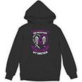 Wear Purple In Memory Of Brother Pancreatic Cancer Awareness Unisex Hoodie Wear Purple In Memory Of Brother Pancreatic Cancer Awareness Unisex Hoodie