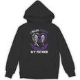 I Wear Purple In Memory Of My Father Alzheimers Awareness Unisex Hoodie I Wear Purple In Memory Of My Father Alzheimers Awareness Unisex Hoodie