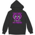 I Wear Purple In Memory Of Friend Alzheimers Heart Graphic Unisex Hoodie I Wear Purple In Memory Of Friend Alzheimers Heart Graphic Unisex Hoodie