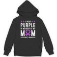 I Wear Purple In Memory Of My Mom Alzheimer's Awareness Day Unisex Hoodie
