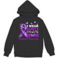 I Wear Purple In Memory Of My Mom Alzheimers Awareness Unisex Hoodie