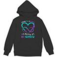 I Wear Teal & Purple In Memory Of My Nephew Unisex Hoodie I Wear Teal & Purple In Memory Of My Nephew Unisex Hoodie