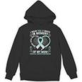 I Wear Teal In Memory Of My Mom Cervical Cancer Awaren Unisex Hoodie