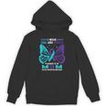 I Wear Teal And Purple In Memory Of My Mom Unisex Hoodie