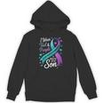I Wear Teal And Purple In Memory My Son Suicide Prevention Unisex Hoodie I Wear Teal And Purple In Memory My Son Suicide Prevention Unisex Hoodie