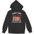 When I Think About Books I Touch My Shelf Bookworm Lovers Unisex Hoodie