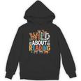Wild About Reading Zoo Animals Books Reader Lover Unisex Hoodie