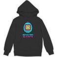 Women's Adulting Is A Myth Retro Pixel Pet Nostalgia Millennials Unisex Hoodie