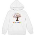 100 Days In The Books Reading Teacher 100th Day Of School Premium Tri-Blend Unisex Hoodie