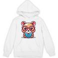 Adorable Book Lover Quokka With Reading Glasses Cute Unisex Hoodie
