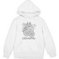Adult Coloring Book Namaste Yoga Flowers Unisex Hoodie